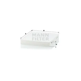 Filtre, air de l'habitacle MANN-FILTER CU 2141