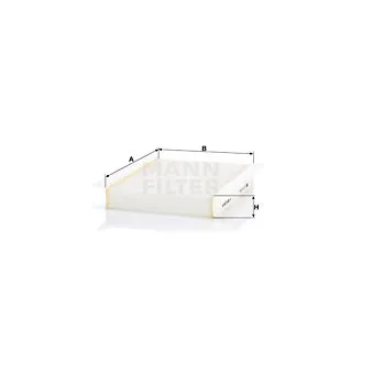 Filtre, air de l'habitacle MANN-FILTER CU 22 022