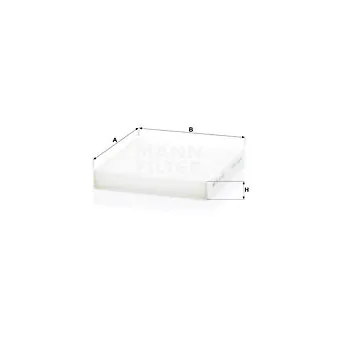 Filtre, air de l'habitacle MANN-FILTER CU 22 023