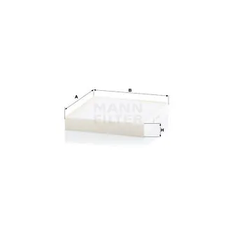 Filtre, air de l'habitacle MANN-FILTER CU 22 028