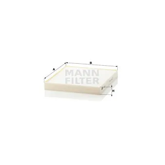 Filtre, air de l'habitacle MANN-FILTER CU 2227