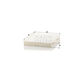 Filtre, air de l'habitacle MANN-FILTER CU 23 003