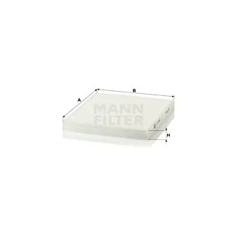 Filtre, air de l'habitacle MANN-FILTER CU 23 009