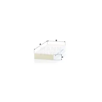 Filtre, air de l'habitacle MANN-FILTER CU 23 015-2