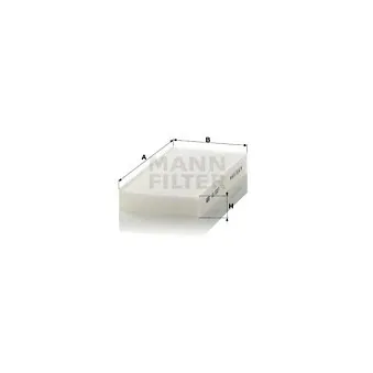 Filtre, air de l'habitacle MANN-FILTER CU 2327-2
