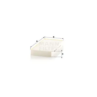 Filtre, air de l'habitacle MANN-FILTER CU 2329