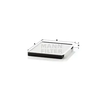 Filtre, air de l'habitacle MANN-FILTER CU 2331