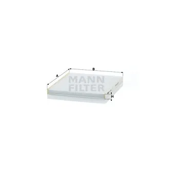 Filtre, air de l'habitacle MANN-FILTER CU 2336