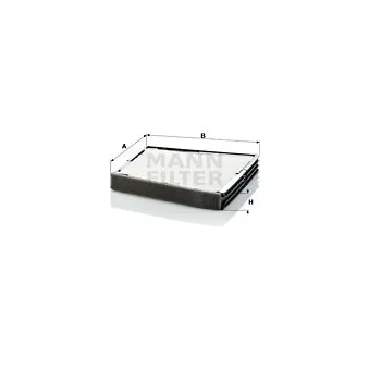Filtre, air de l'habitacle MANN-FILTER CU 2337