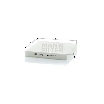 Filtre, air de l'habitacle MANN-FILTER CU 2345