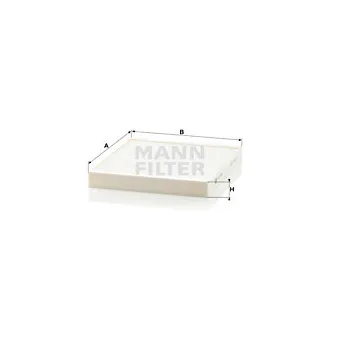 Filtre, air de l'habitacle MANN-FILTER CU 2349