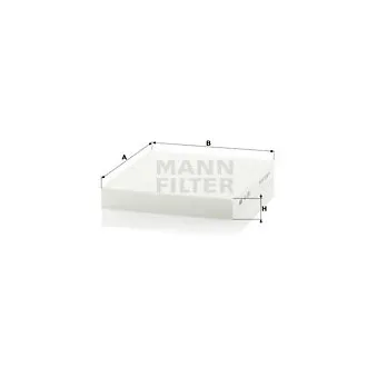 Filtre, air de l'habitacle MANN-FILTER CU 2351