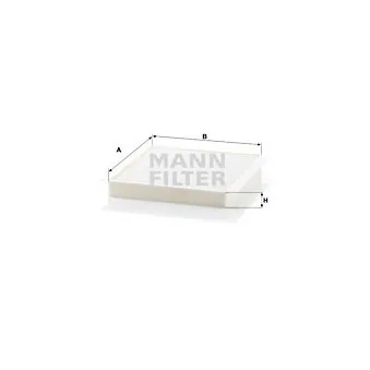 Filtre, air de l'habitacle MANN-FILTER CU 2356