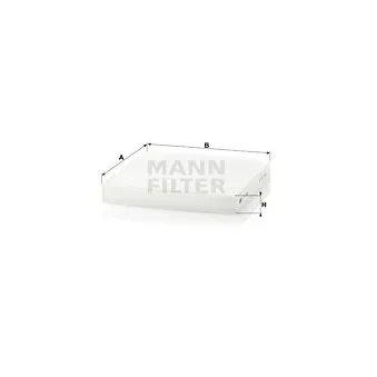 Filtre, air de l'habitacle MANN-FILTER CU 2358