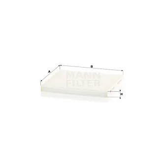 Filtre, air de l'habitacle MANN-FILTER CU 24 004