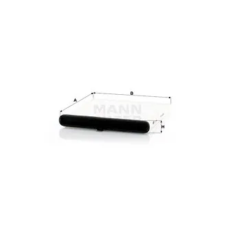 Filtre, air de l'habitacle MANN-FILTER CU 24 009