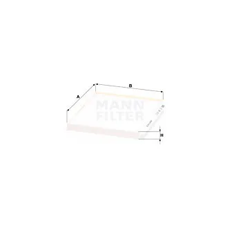 Filtre, air de l'habitacle MANN-FILTER CU 24 013