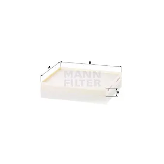 Filtre, air de l'habitacle MANN-FILTER CU 24 017