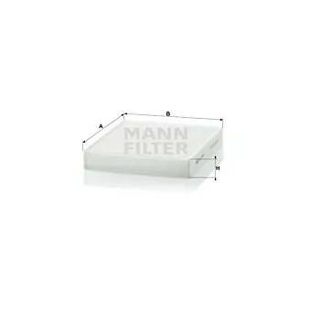 Filtre, air de l'habitacle MANN-FILTER CU 2440