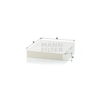Filtre, air de l'habitacle MANN-FILTER CU 2442