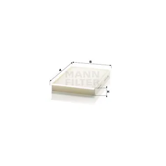 Filtre, air de l'habitacle MANN-FILTER CU 25 002