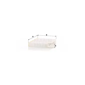Filtre, air de l'habitacle MANN-FILTER CU 25 003