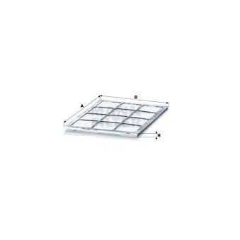 Filtre, air de l'habitacle MANN-FILTER CU 2504
