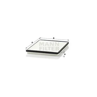 Filtre, air de l'habitacle MANN-FILTER CU 2530