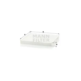 Filtre, air de l'habitacle MANN-FILTER CU 2544