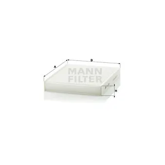 Filtre, air de l'habitacle MANN-FILTER CU 2559