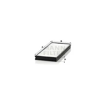 Filtre, air de l'habitacle MANN-FILTER CU 26 000-2