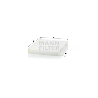 Filtre, air de l'habitacle MANN-FILTER