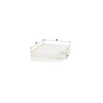 Filtre, air de l'habitacle MANN-FILTER CU 26 006