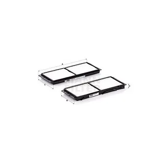Filtre, air de l'habitacle MANN-FILTER CU 26 008-2