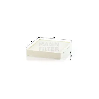 Filtre, air de l'habitacle MANN-FILTER CU 26 010
