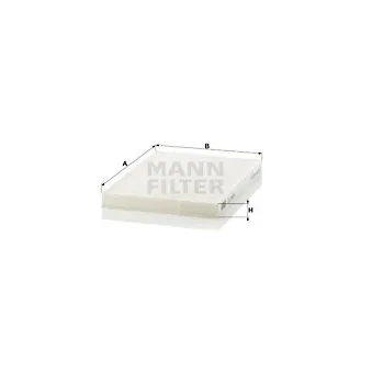 Filtre, air de l'habitacle MANN-FILTER CU 2620