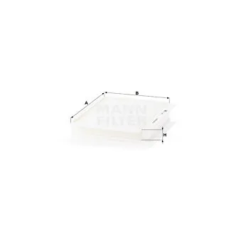 Filtre, air de l'habitacle MANN-FILTER CU 2622