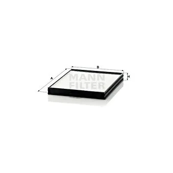 Filtre, air de l'habitacle MANN-FILTER CU 2628