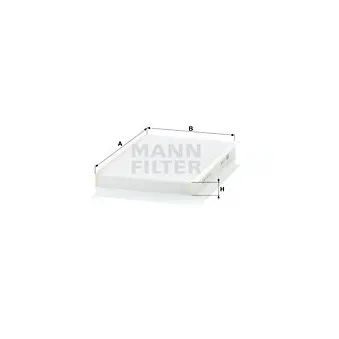 Filtre, air de l'habitacle MANN-FILTER CU 2629