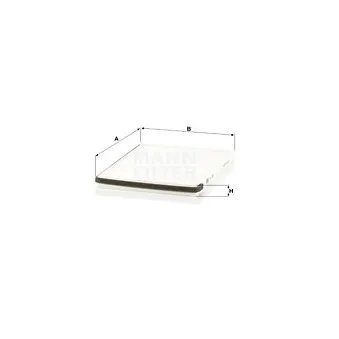 Filtre, air de l'habitacle MANN-FILTER CU 2630