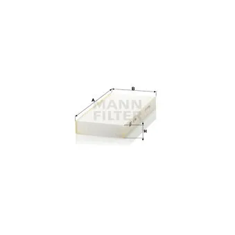 Filtre, air de l'habitacle MANN-FILTER CU 2642