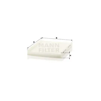 Filtre, air de l'habitacle MANN-FILTER CU 27 007