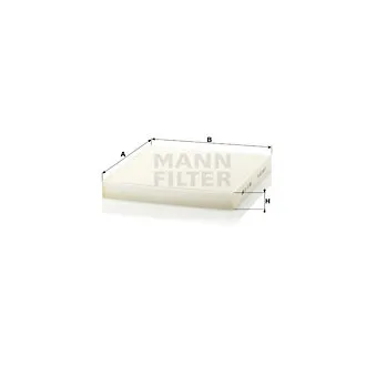 Filtre, air de l'habitacle MANN-FILTER CU 27 008