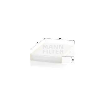 Filtre, air de l'habitacle MANN-FILTER CU 27 009