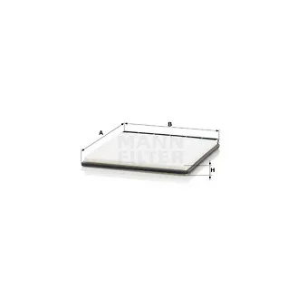 Filtre, air de l'habitacle MANN-FILTER CU 2734