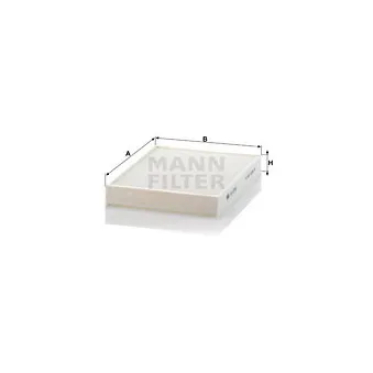 Filtre, air de l'habitacle MANN-FILTER CU 2736-2