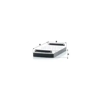 Filtre, air de l'habitacle MANN-FILTER CU 2745-2