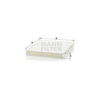 Filtre, air de l'habitacle MANN-FILTER CU 2757
