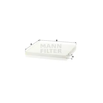 Filtre, air de l'habitacle MANN-FILTER CU 29 001