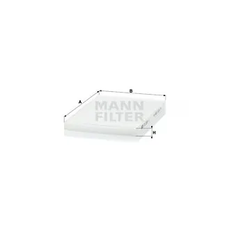 Filtre, air de l'habitacle MANN-FILTER CU 2951/1
